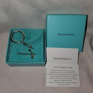 TIFFANY Vintage Silver Peretti ltr Initial R Keych